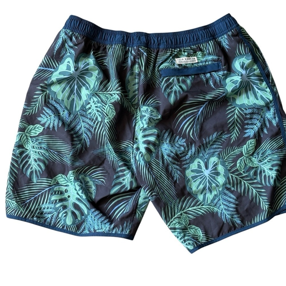 Fair Harbor The Anchor Short Mens Size XXL Swim Trunks Pockets Tropical Palm - Picture 2 of 6
